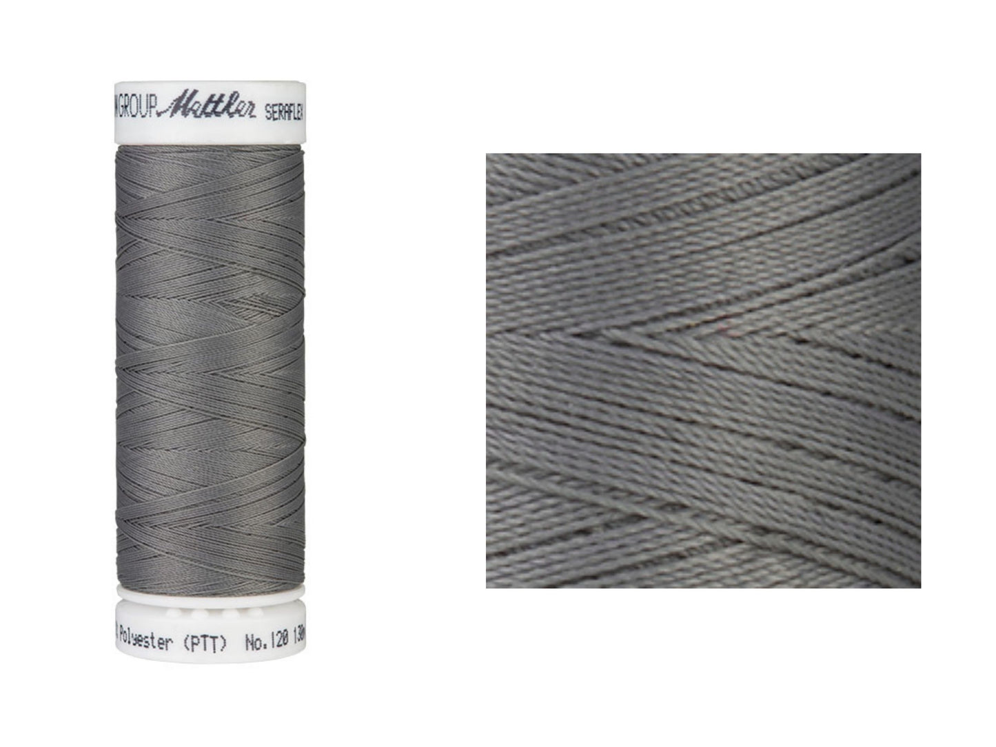 Seraflex Elastik-Nähgarn Tin Grau