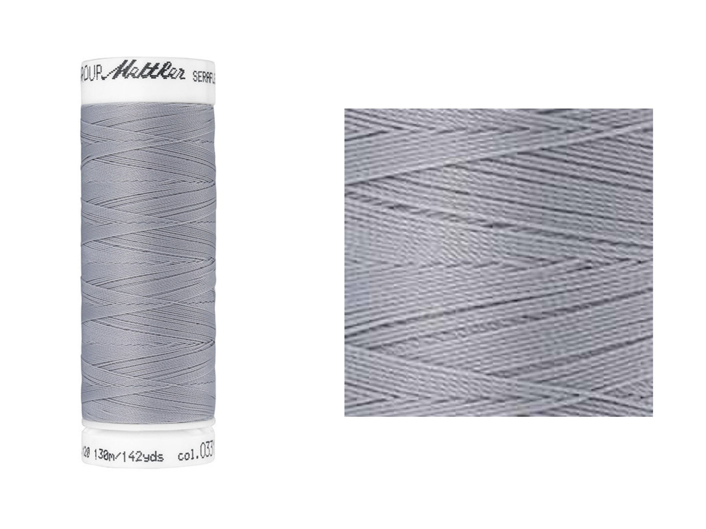 Seraflex Elastik-Nähgarn Ash Mist Grau 331