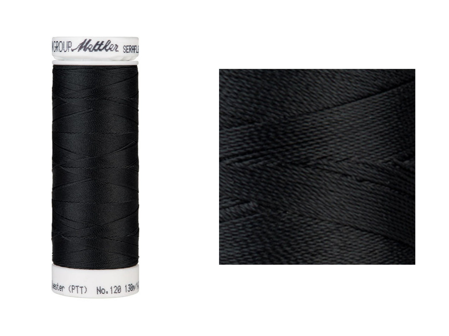 Seraflex Elastik-Nähgarn Deep Well Fastschwarz 1283