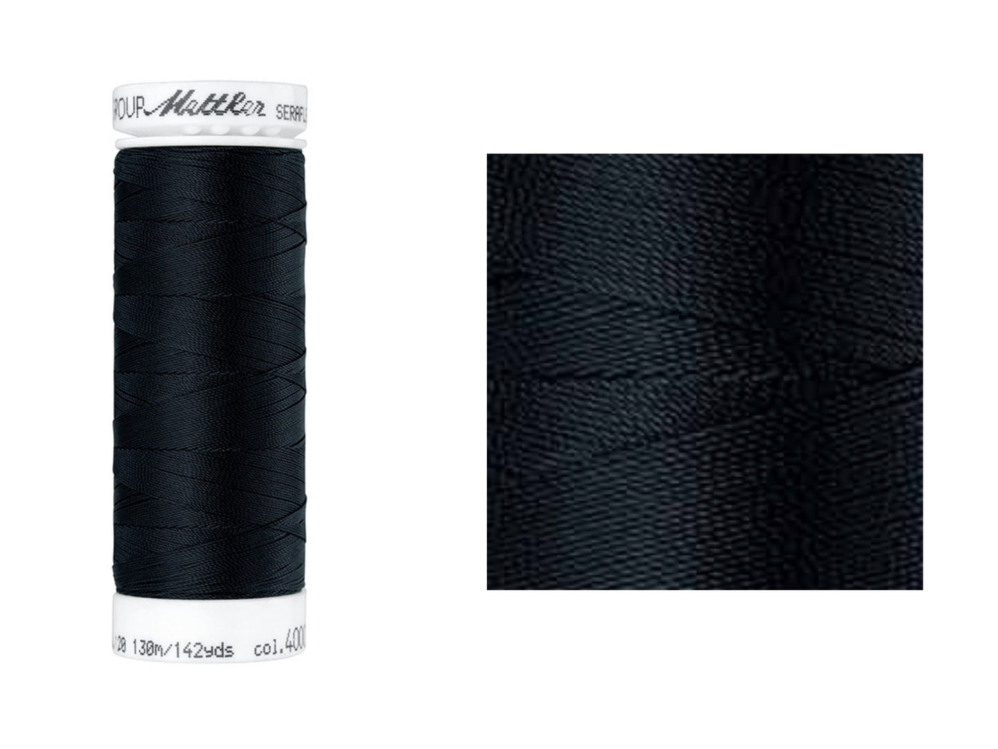 Seraflex Elastik-Nähgarn Schwarz