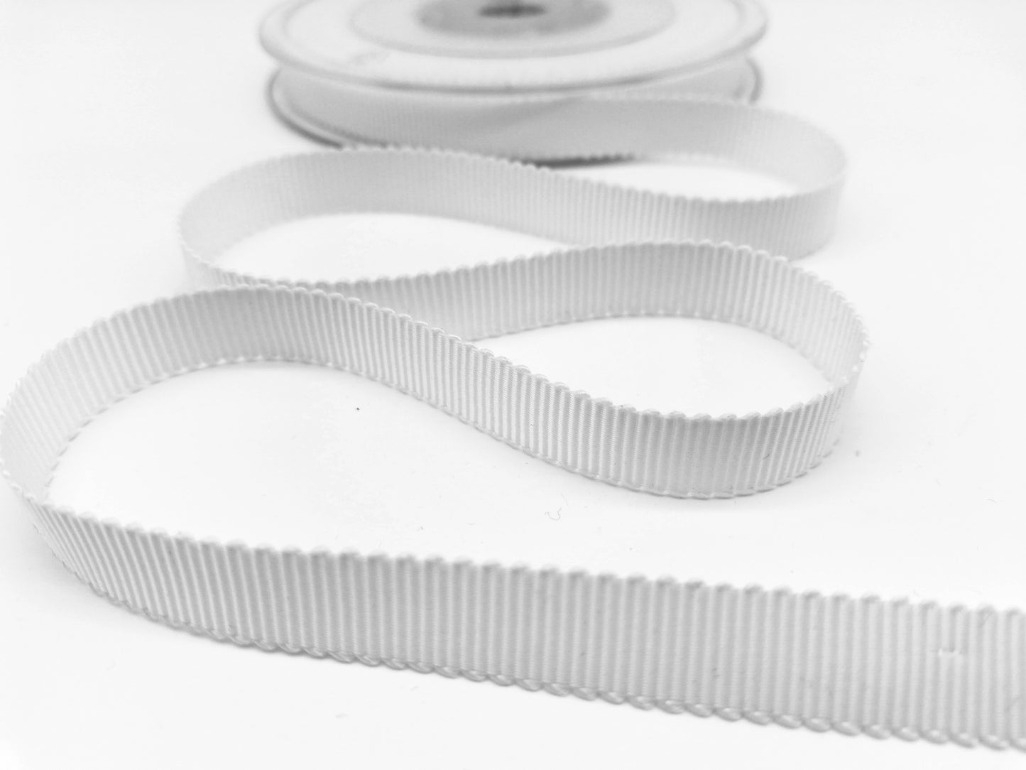 Ripsband 10 mm Weiß 01