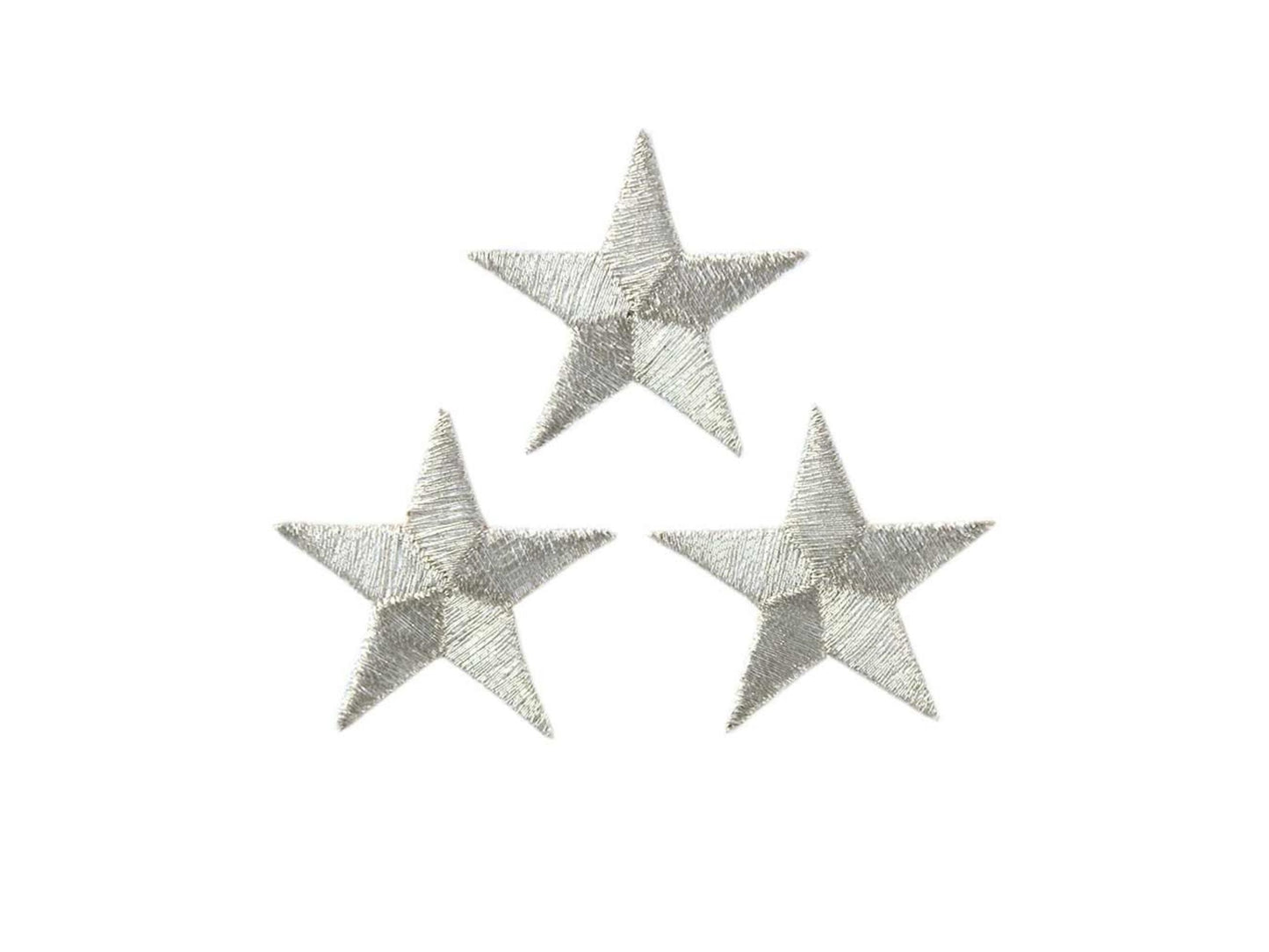 3 Sterne Silber metallic