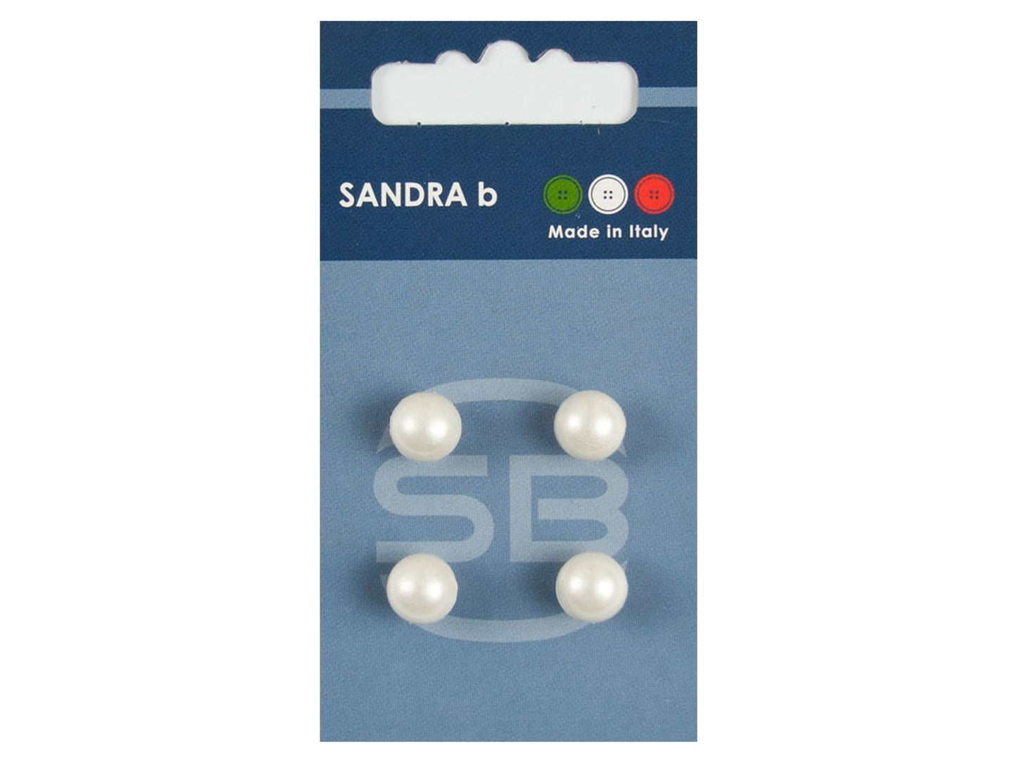 Knopf Unternäher/Stegknopf 9 mm weiß