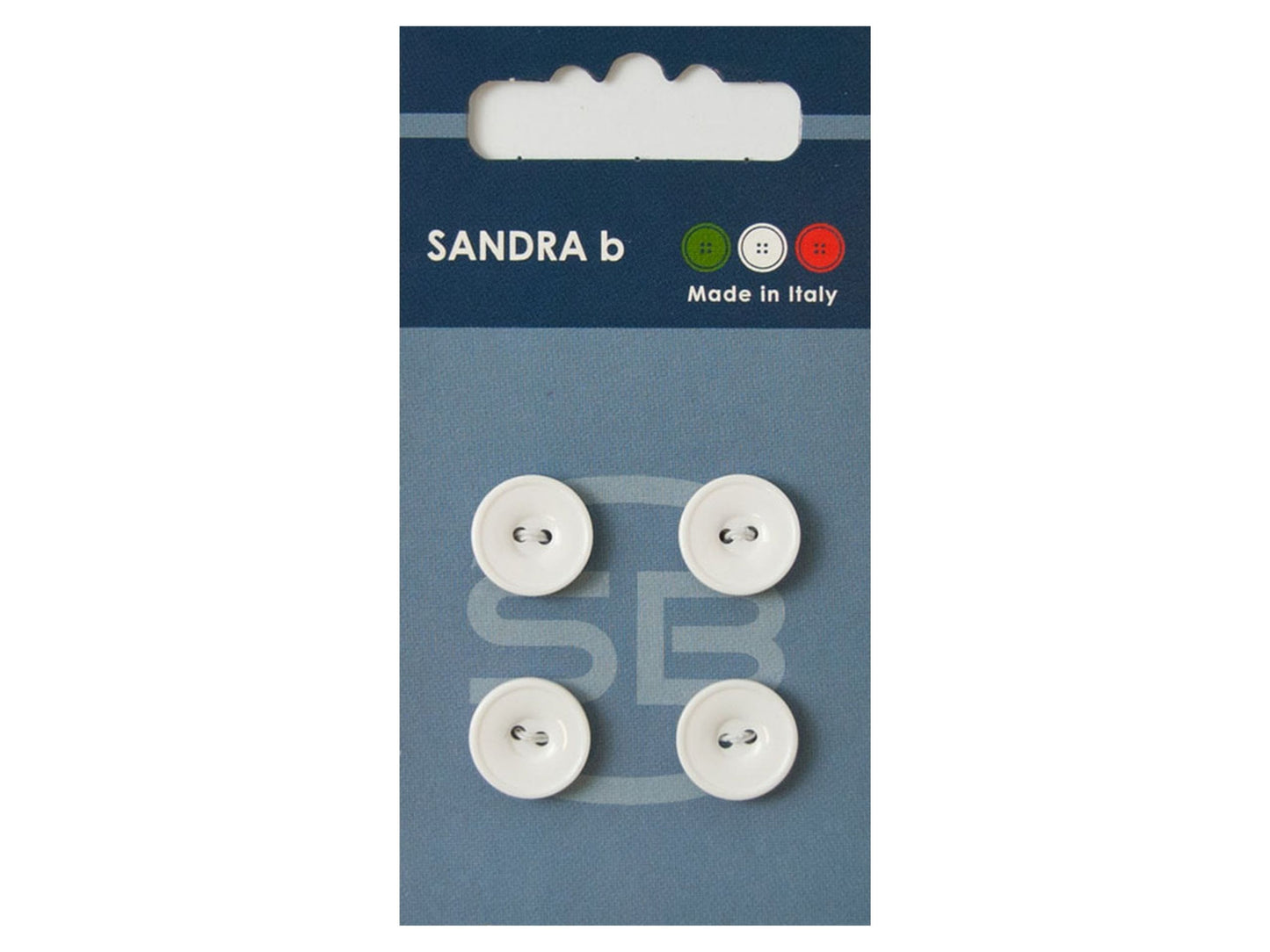 Knopf 2-Loch 12,5 mm weiß