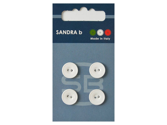 Knopf 2-Loch 12,5 mm weiß