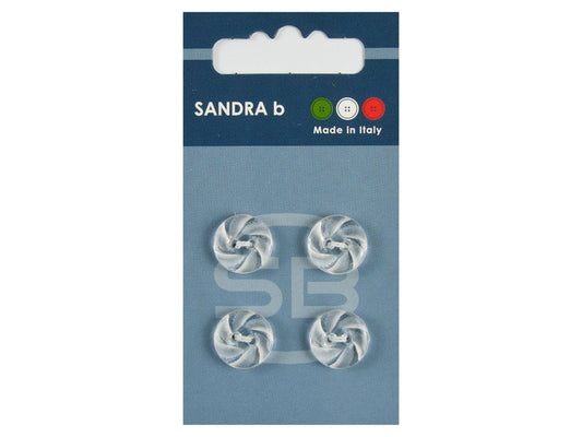 Knopf 2-Loch 12,5 mm transparent