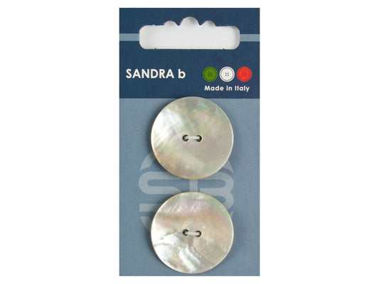 Knopf 2-Loch 28 mm Perlmutt