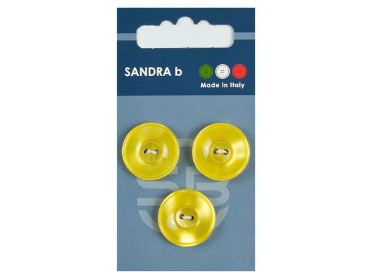 Knopf 2-Loch 20,5 mm gelb