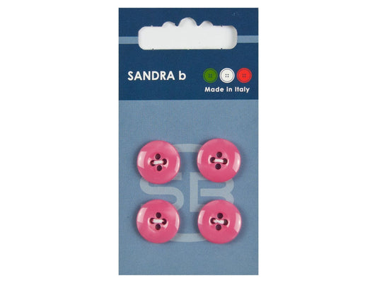 Knopf 4-Loch 15 mm pink