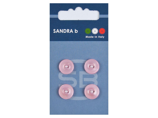 Knopf 2-Loch 12,5 mm rosa