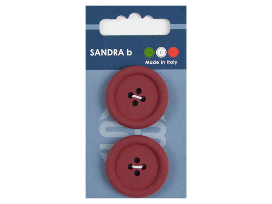 Knopf 4-Loch 31 mm weinrot