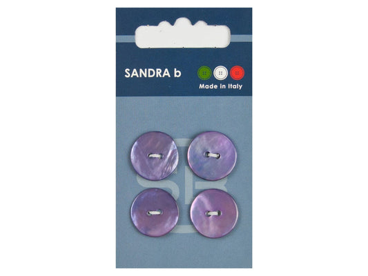 Knopf 2-Loch 18 mm flieder Perlmutt