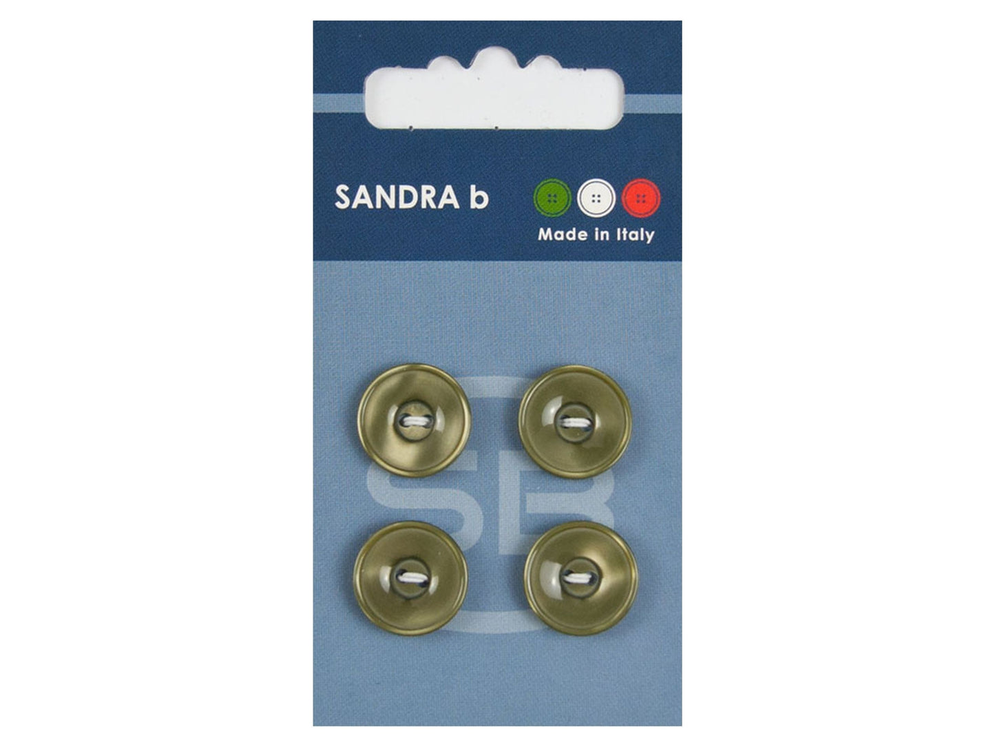 Knopf 2-Loch 15 mm grün