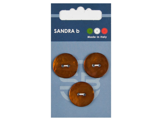 Knopf 2-Loch 20,5 mm braun Perlmutt