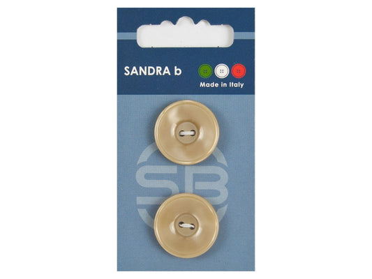 Knopf 2-Loch 23 mm beige