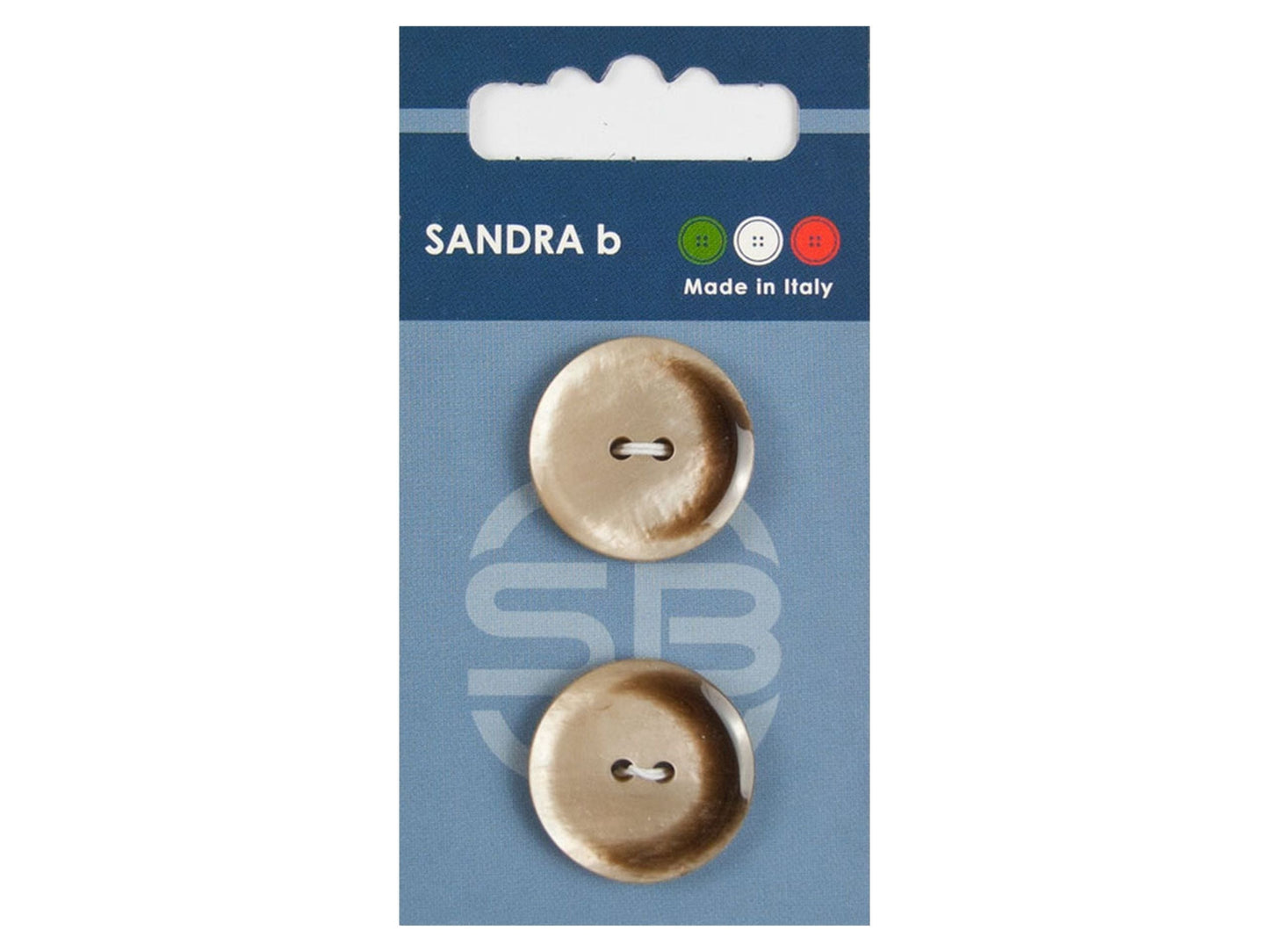 Knopf 2-Loch 23 mm beige