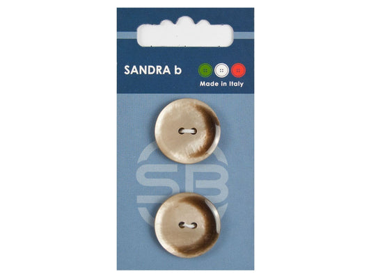 Knopf 2-Loch 23 mm beige
