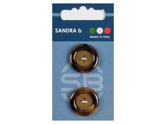 Knopf 4-Loch 23 mm braun