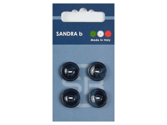 Knopf 2-Loch 15 mm dunkelblau