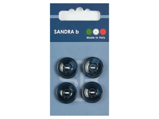 Knopf 2-Loch 18 mm dunkelblau