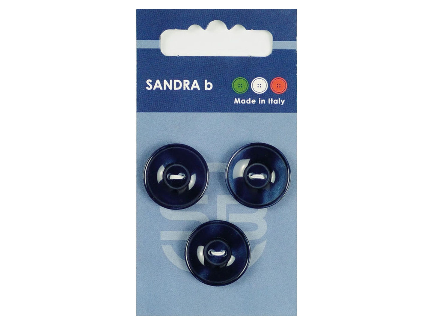 Knopf 2-Loch 20,5 mm dunkelblau