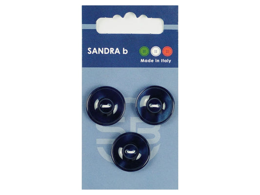 Knopf 2-Loch 20,5 mm dunkelblau