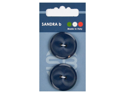 Knopf 2-Loch 28 mm dunkelblau