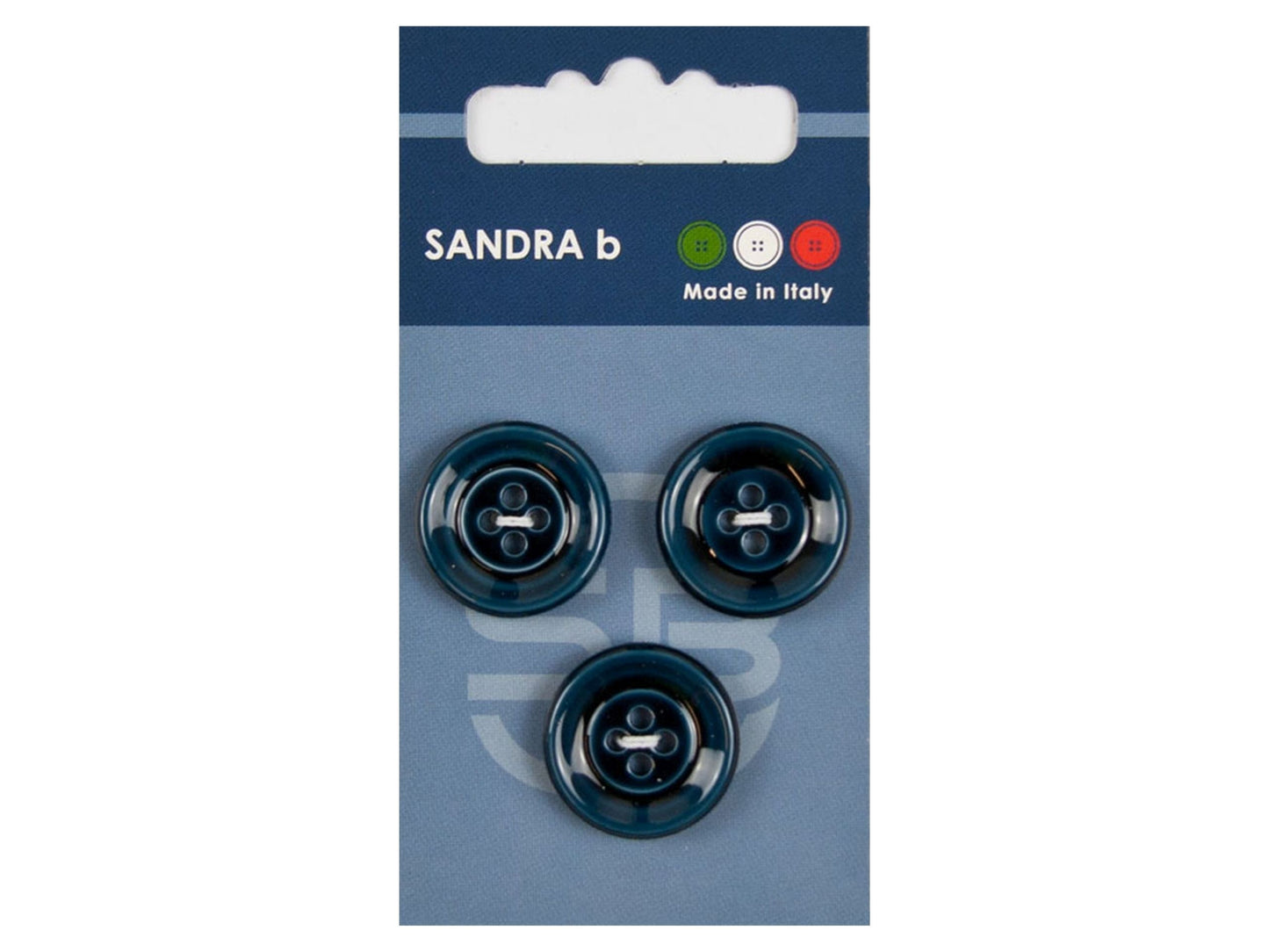 Knopf 4-Loch 20,5 mm dunkelblau