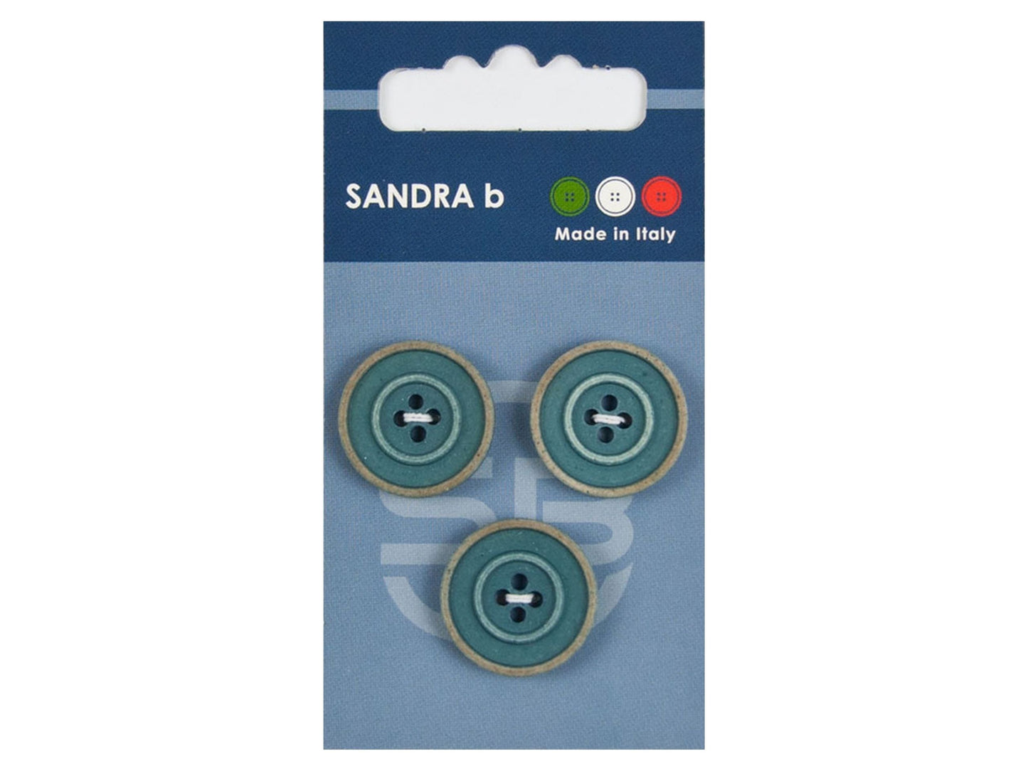 Knopf 4-Loch 20,5 mm blau