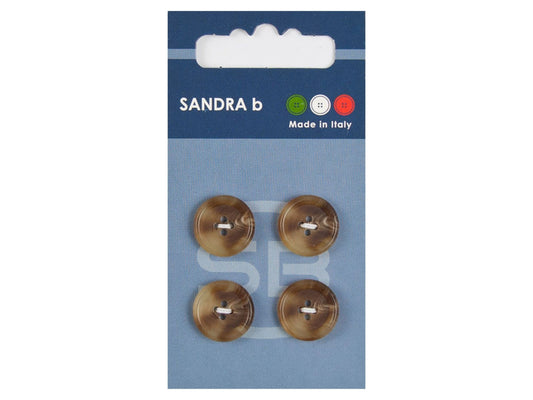 Knopf 4-Loch 15 mm beige