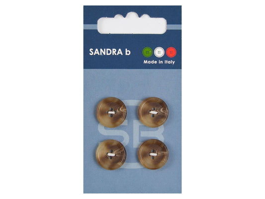 Knopf 4-Loch 15 mm beige