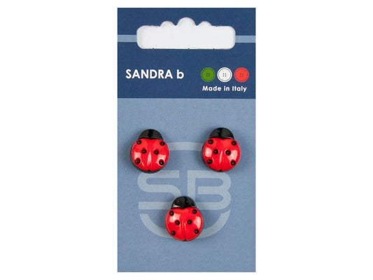 Knopf Unternäher/Stegknopf 15 mm rot