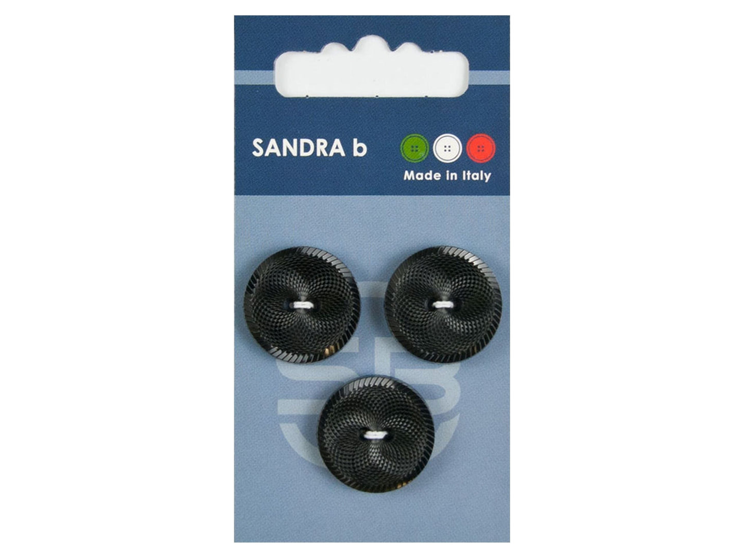 Knopf 2-Loch 20,5 mm schwarz