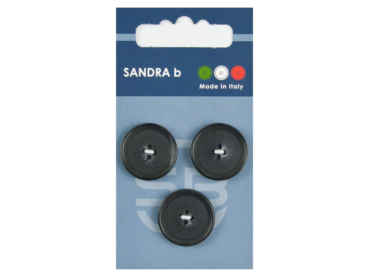 Knopf 4-Loch 20,5 mm schwarz