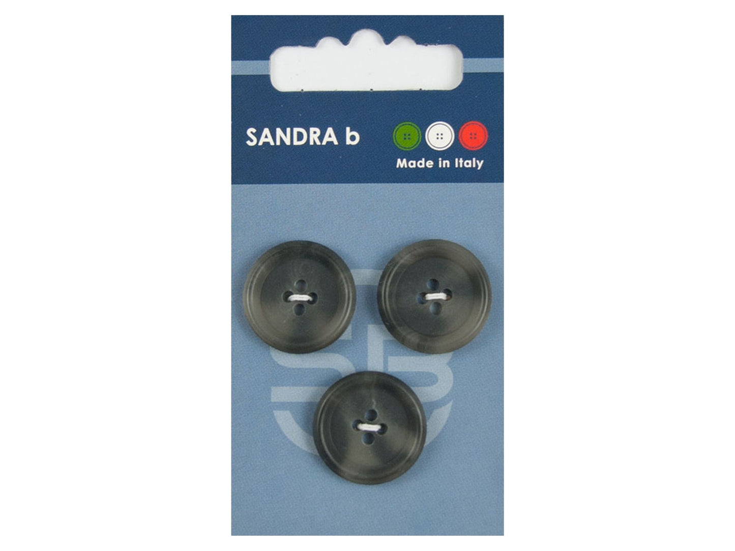 Knopf 4-Loch 20,5 mm Grau