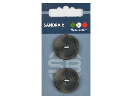 Knopf 4-Loch 25,5 mm Grau