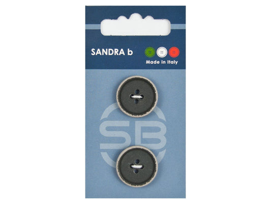 Knopf 4-Loch 20,5 mm Grau