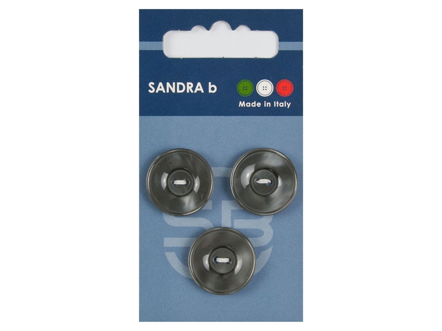 Knopf 2-Loch 20,5 mm Grau