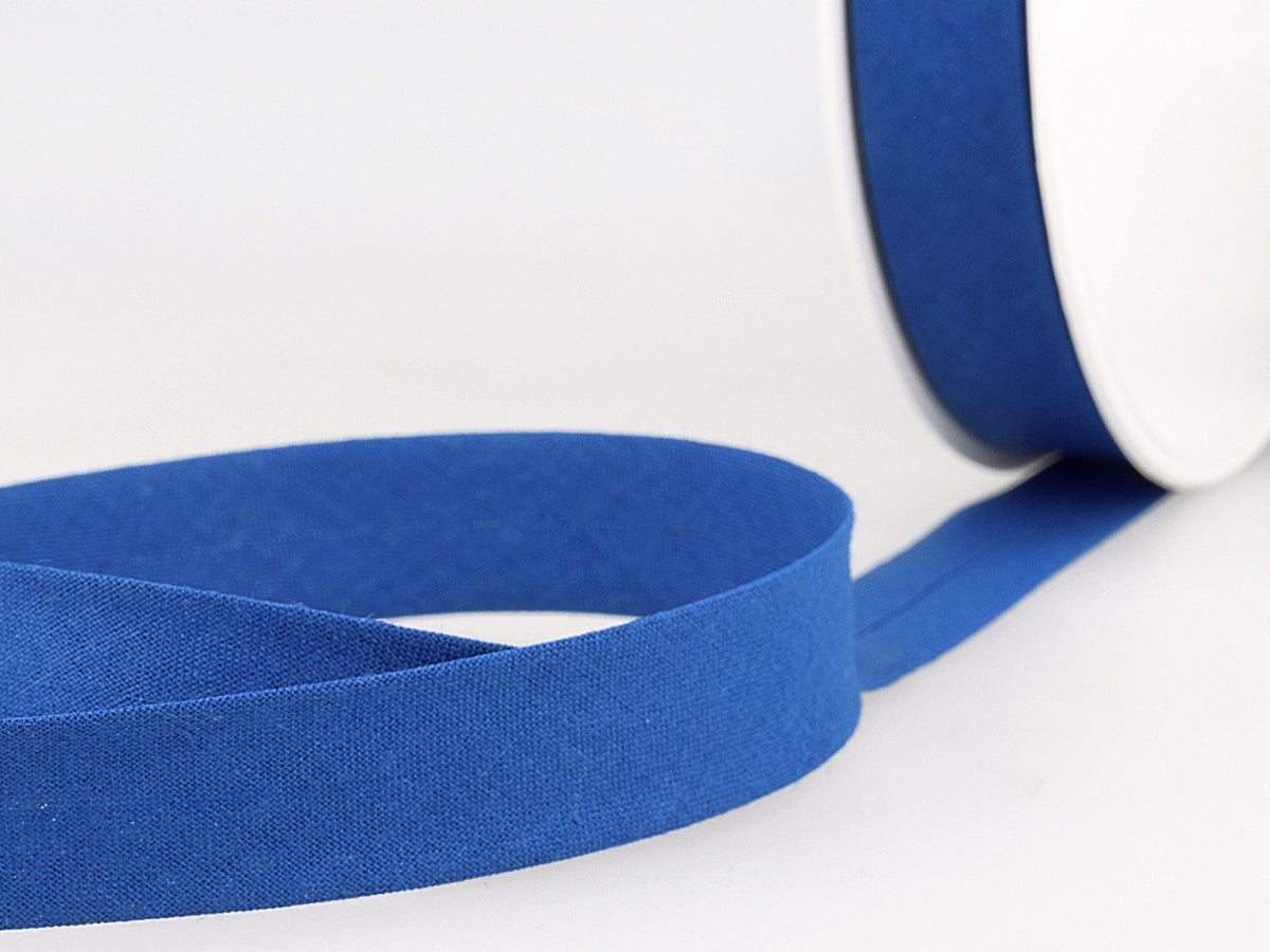 Schrägband 27 mm Kornblumenblau 118