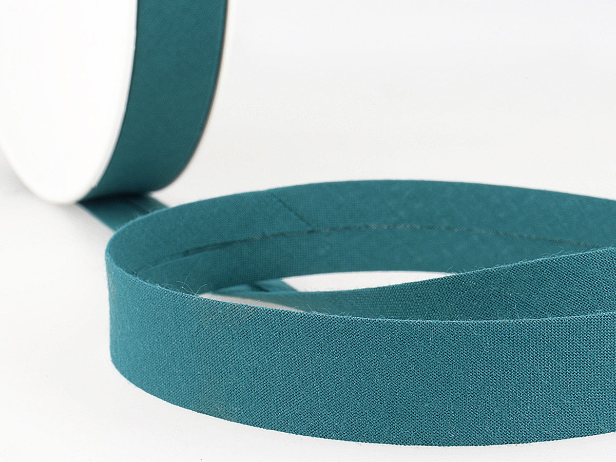 Schrägband 20 mm Petrol 126