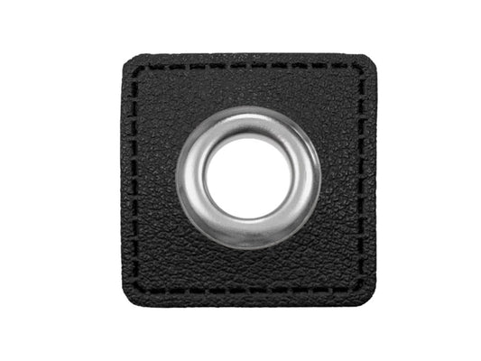 Ösenpatches für Kordeln Lederimitat