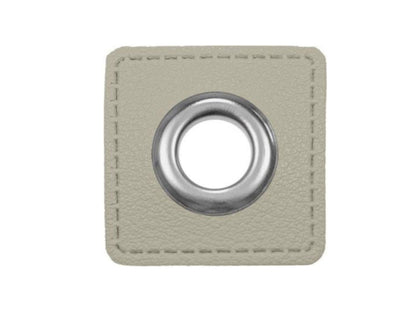 Ösenpatches für Kordeln Lederimitat