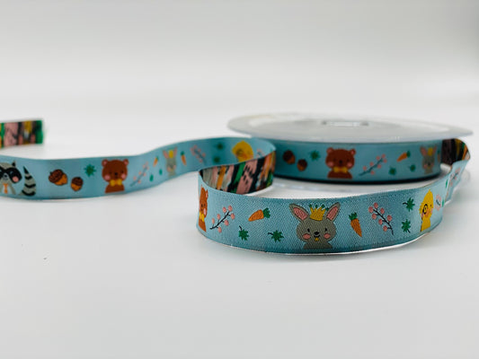 Webband Festival der Tiere Hellblau