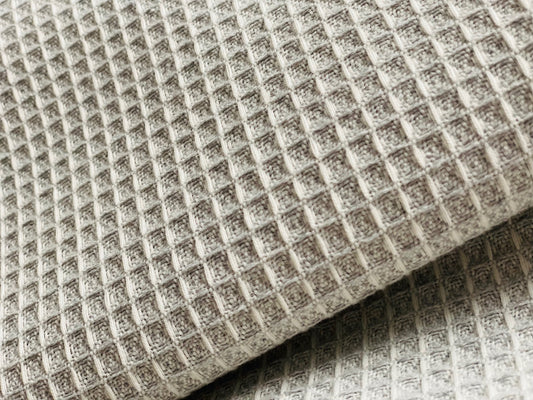 Softes Waffelpique Hellgrau