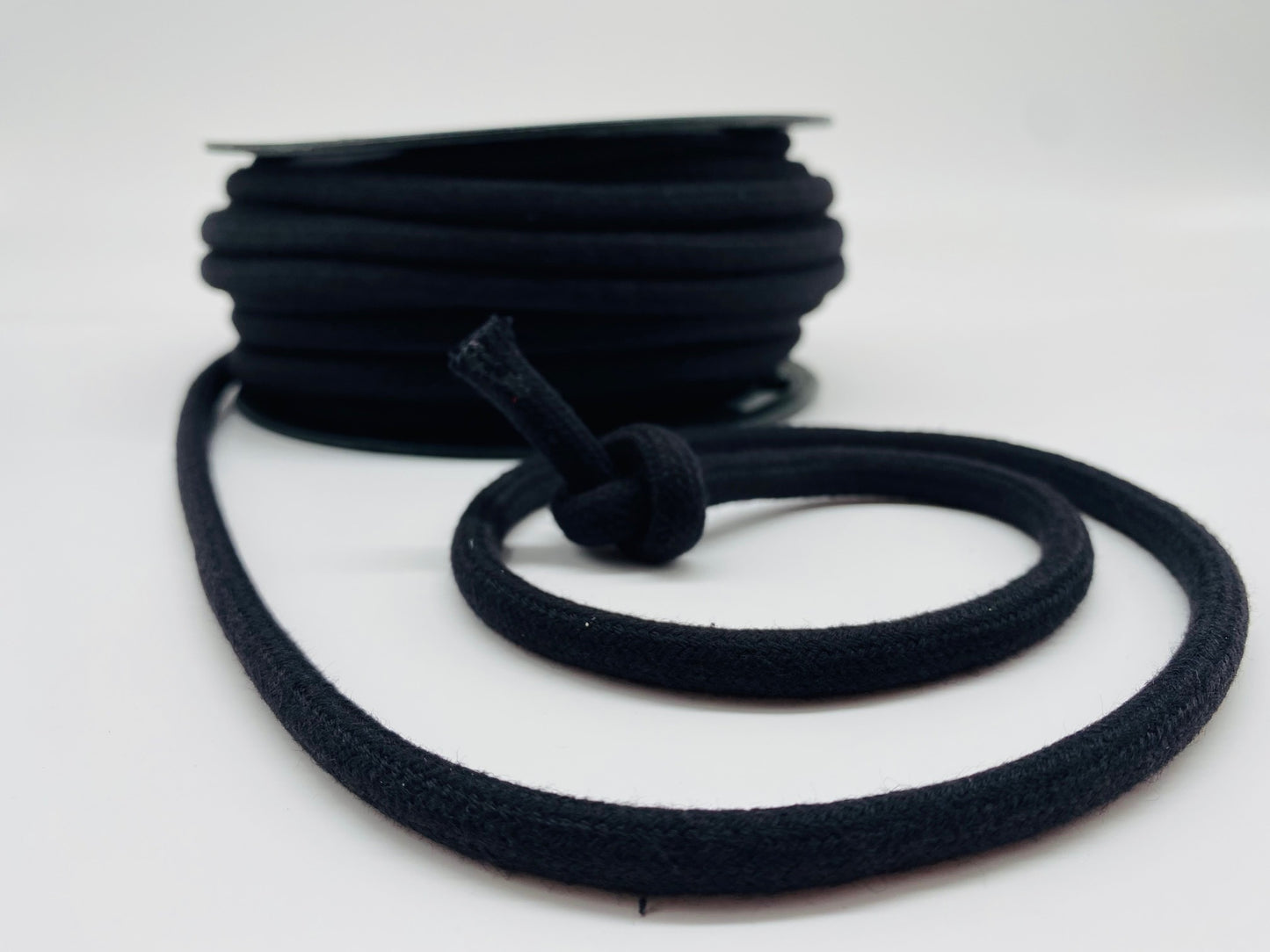 Baumwollkordel Schwarz 9 mm