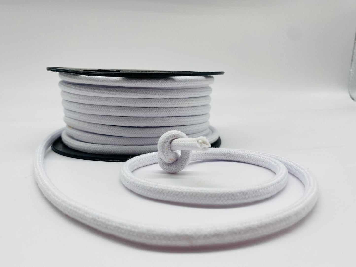 Baumwollkordel Weiß 9 mm