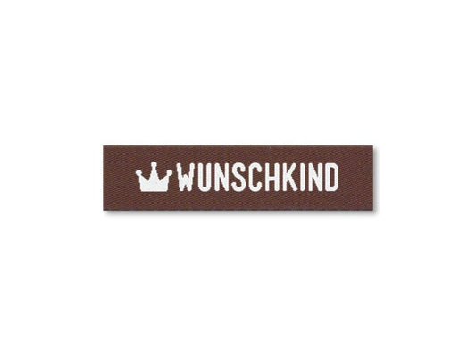 Etikett Stofflable Wunschkind