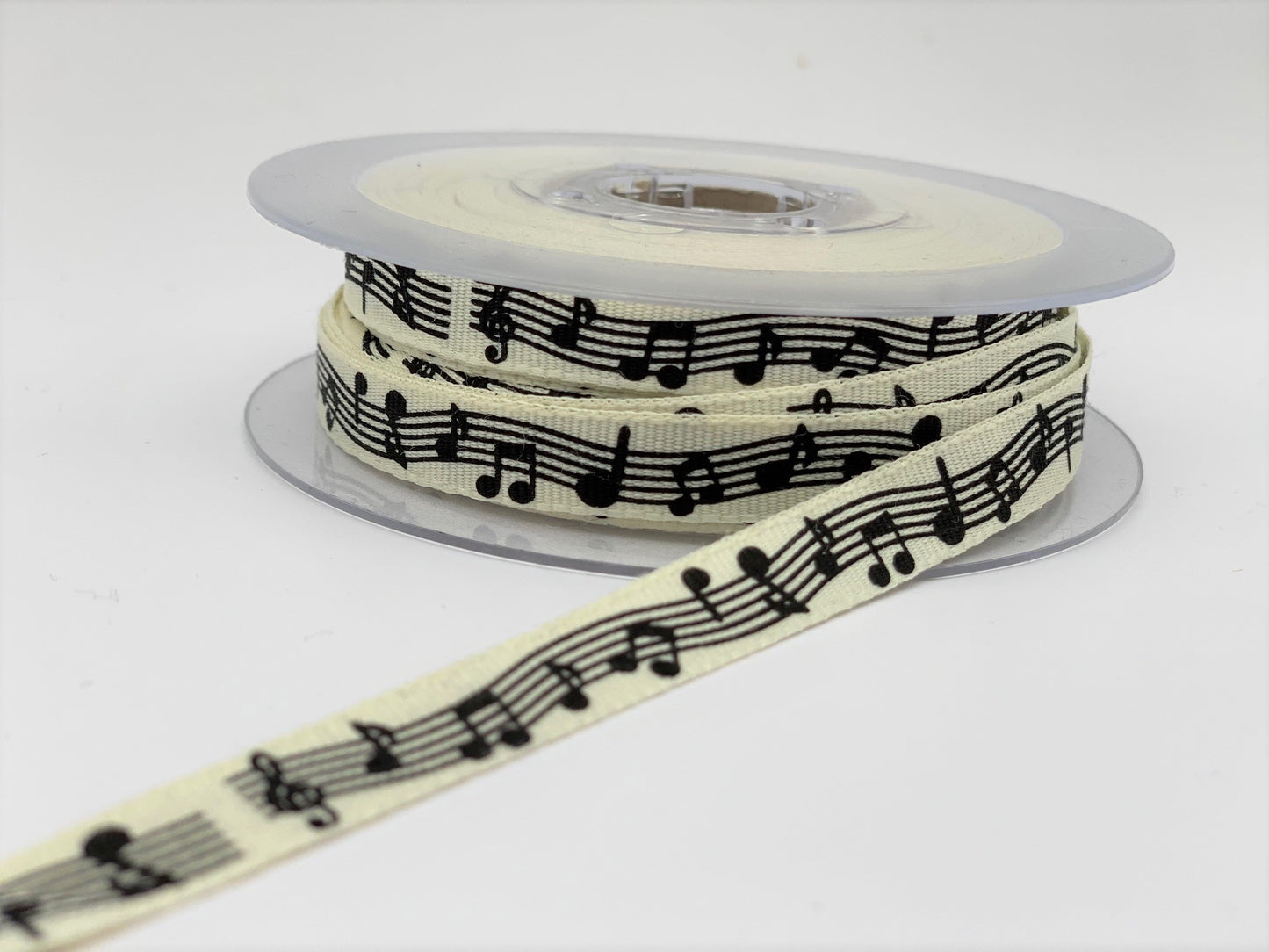 Webband Noten Schwarz Weiß