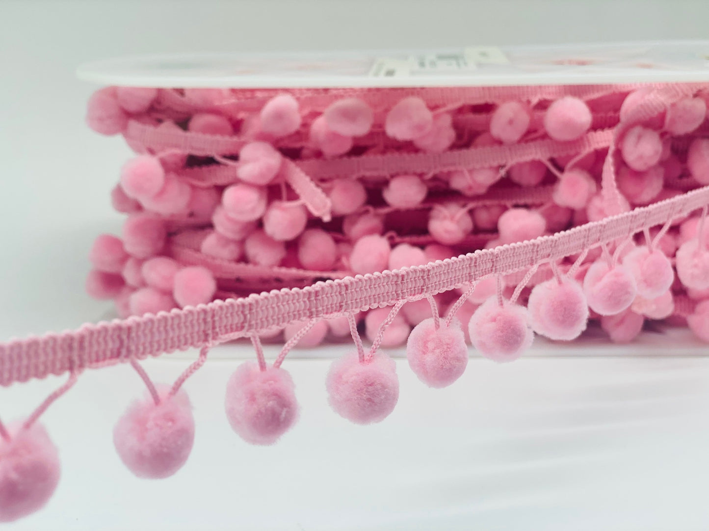 Bommelborte Groß Rosa 20 mm 074