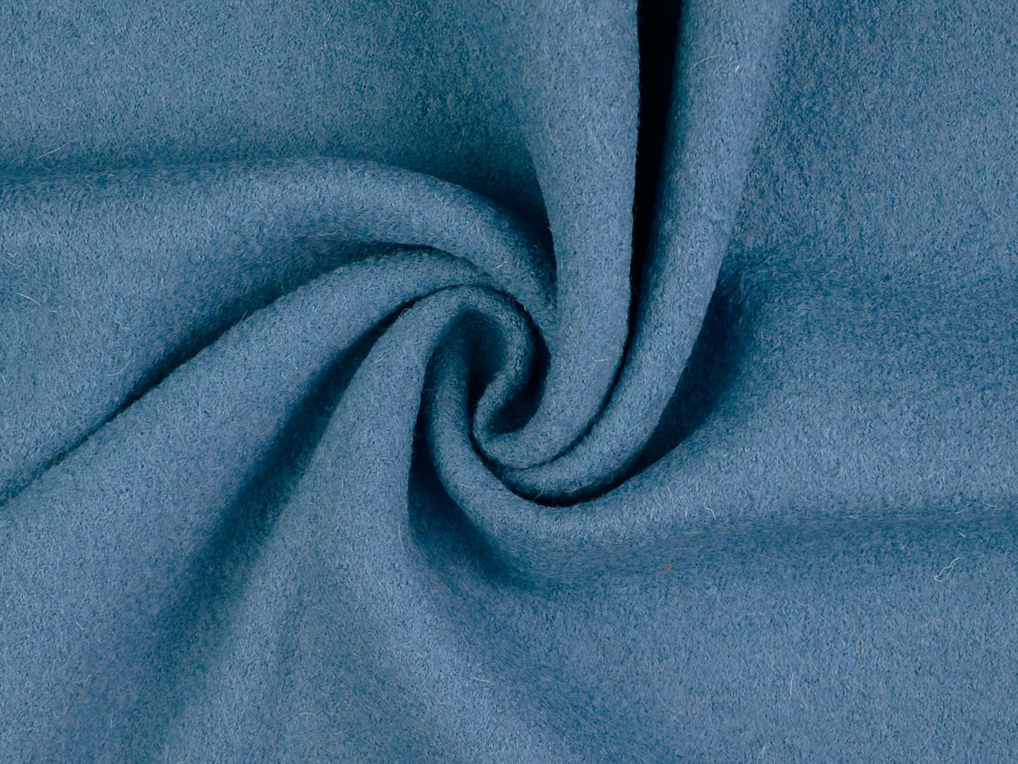 Walkstoff Uni Rauchblau reine Wolle